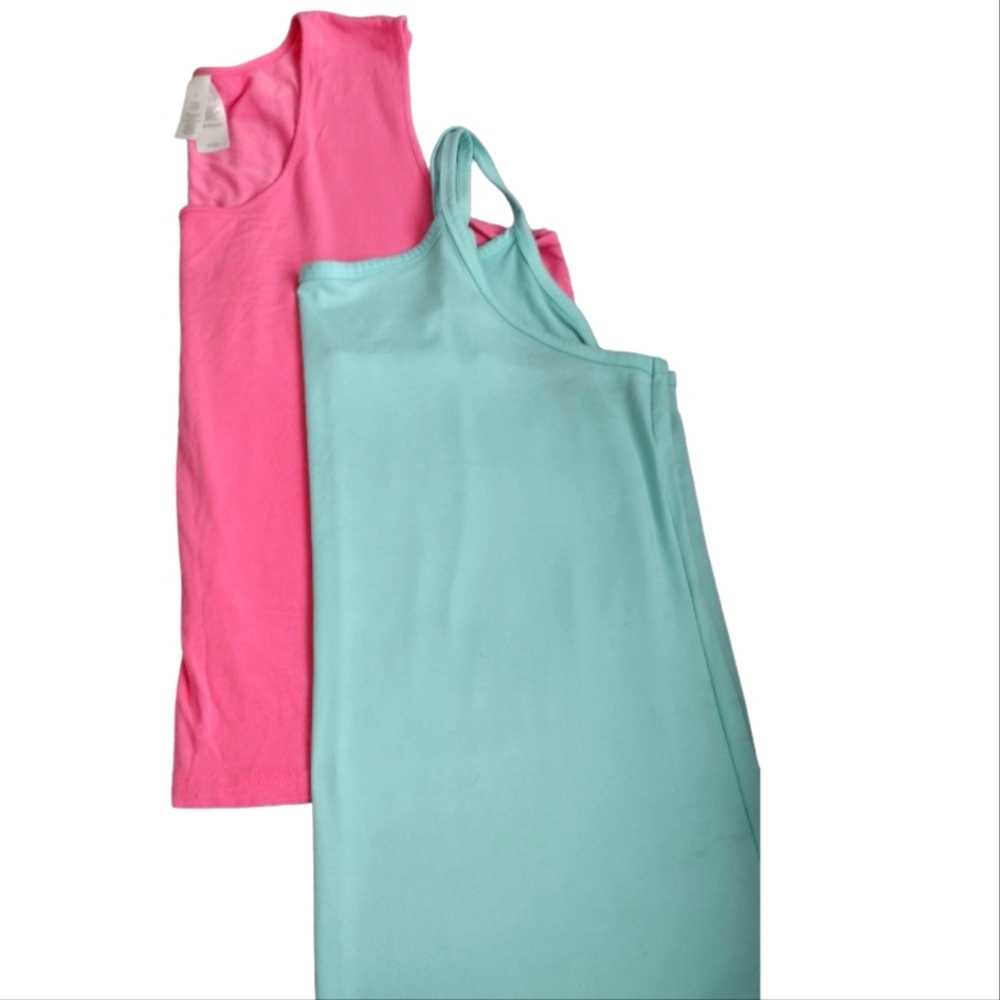 Women's Y2K Plus Size Pink Emma James Green Terra & Sky Tank Shell